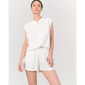 NWT Lune Active Chloe Shorts in Marshmellow White S